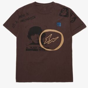 Travis Scott Cactus Jack For Fragment Hiroshi Tee Brown Pepper Small Graphic